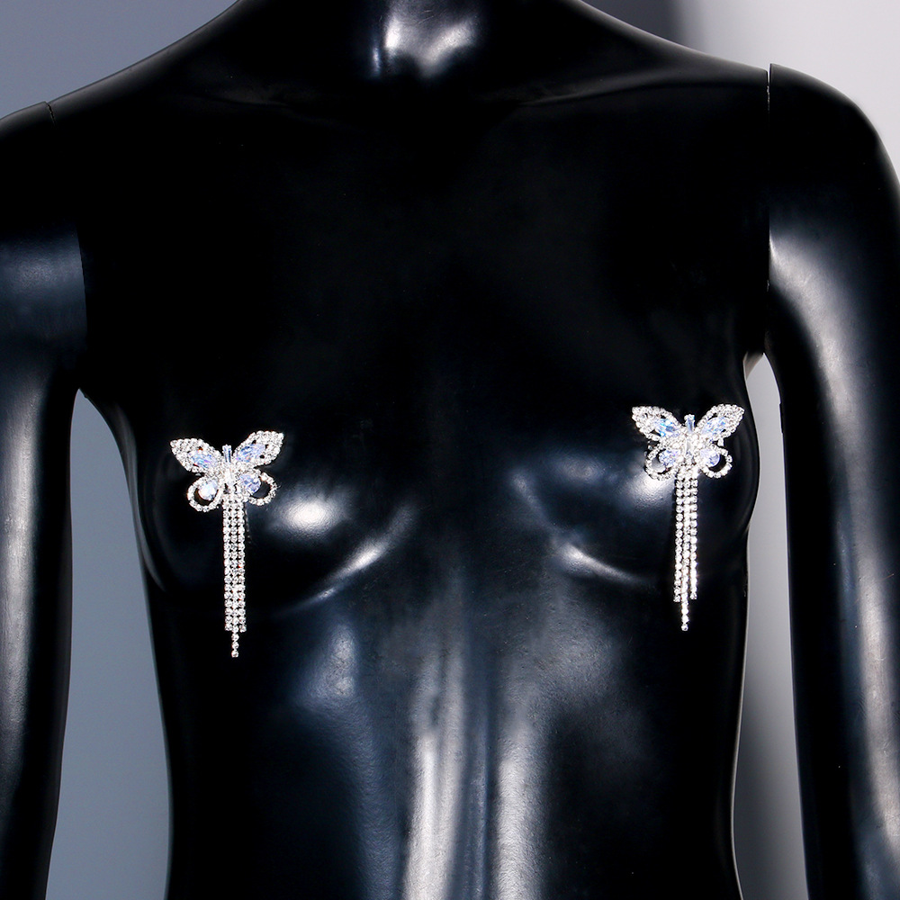 Sexy Rhinestone Butterfly Tass – Body Jewelry Nipple Chain Bewertung und Preis