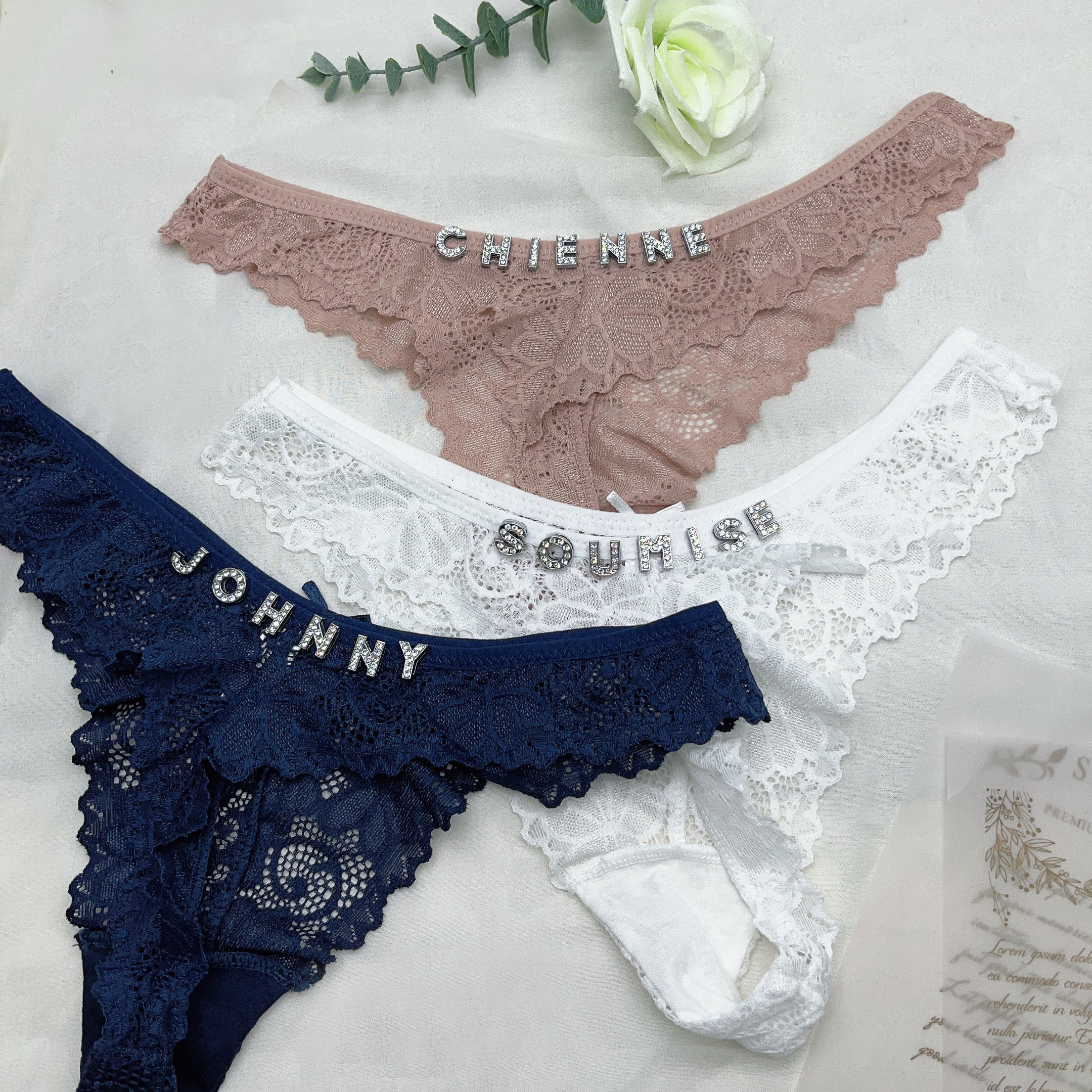 Custom Thong Panties with Name – Body Jewelry Names Bewertung und Preis