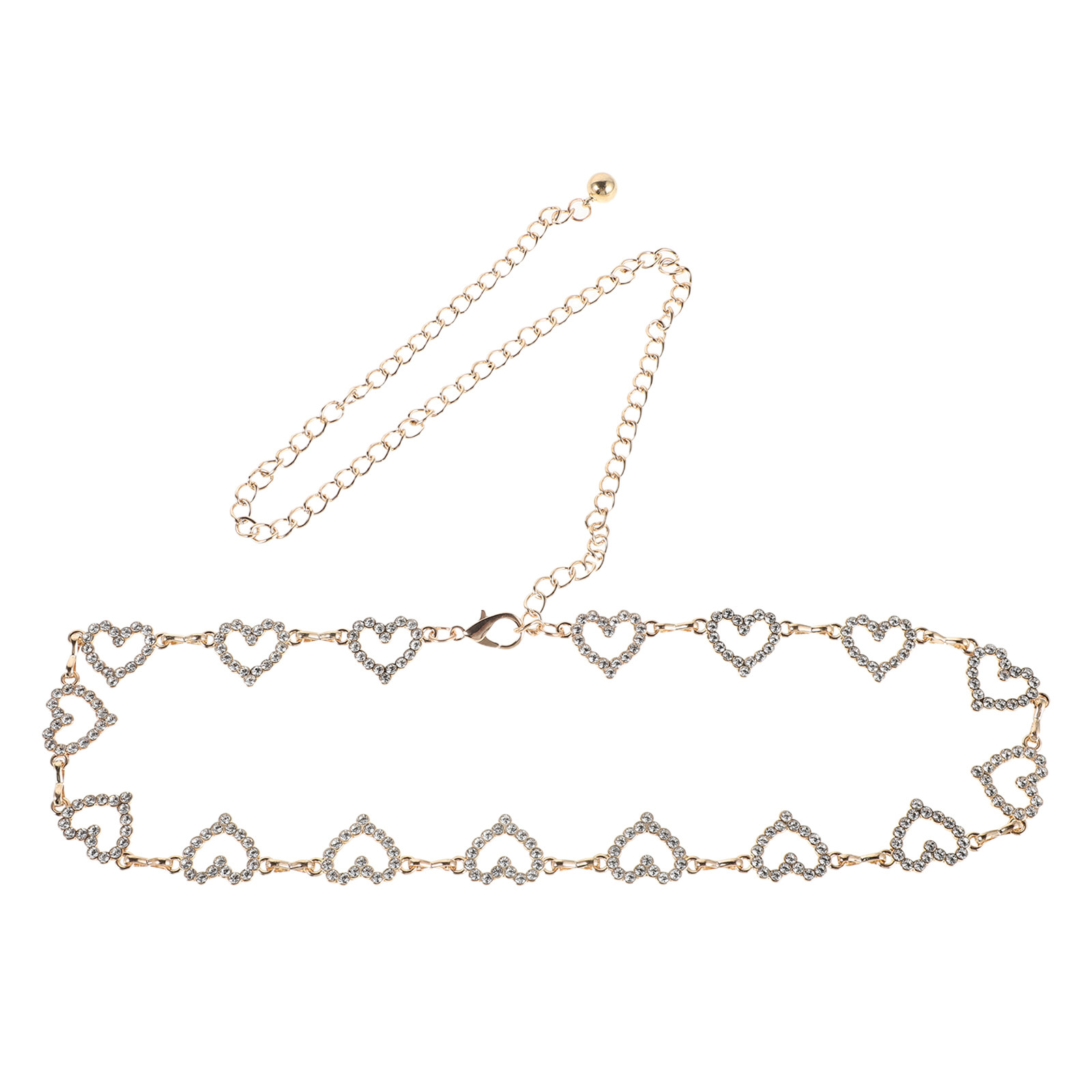 Women Heart Rhinestone Waist C – Body Jewelry Usa Bewertung und Preis