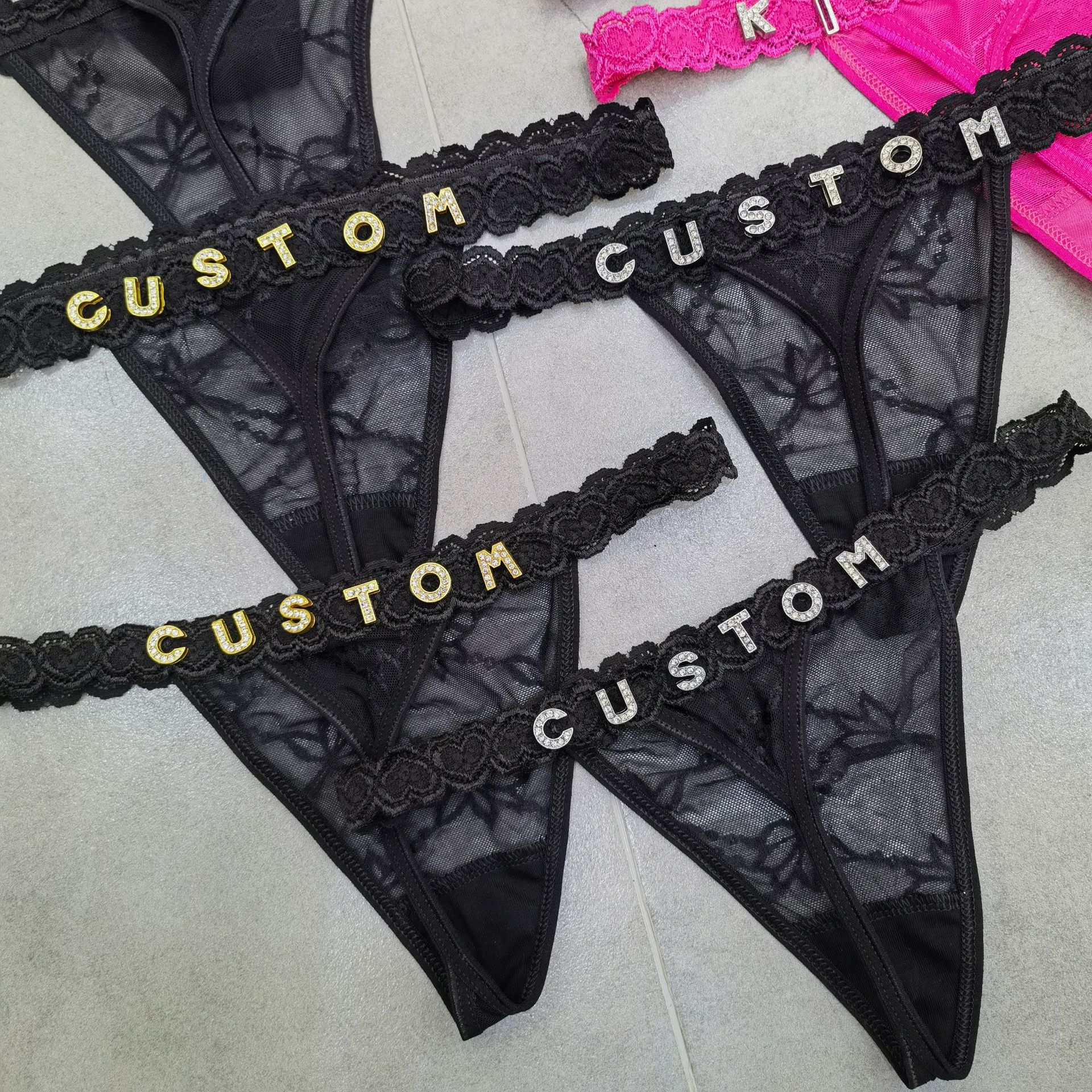 Customize Thongs Crystal Name  – Body Jewelry Usa Bewertung und Preis