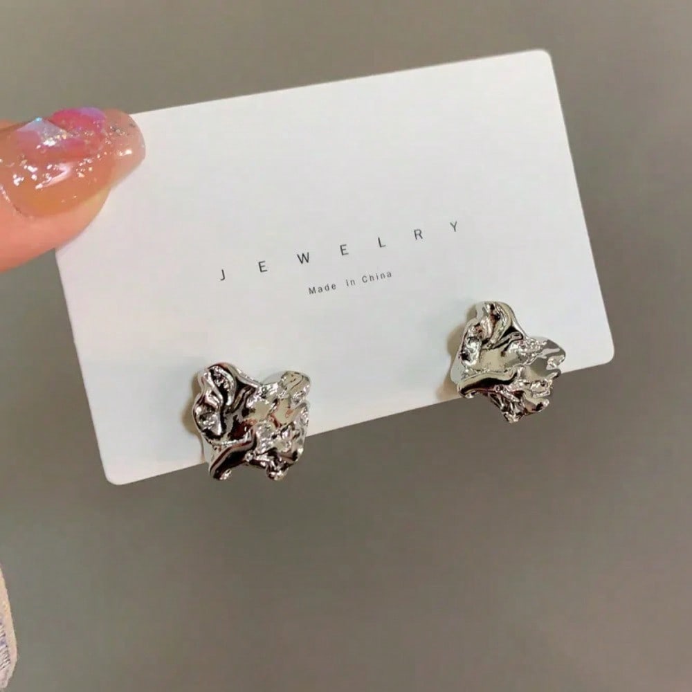 Textured Irregular Cluster Stu – Cluster Stud Ear Bewertung und Preis