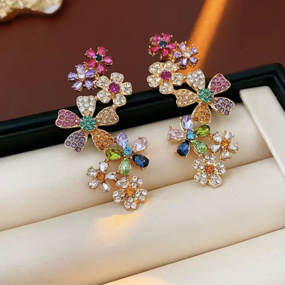 Dopamine Multicolor Flower Ear – Cluster Stud Ear Bewertung und Preis