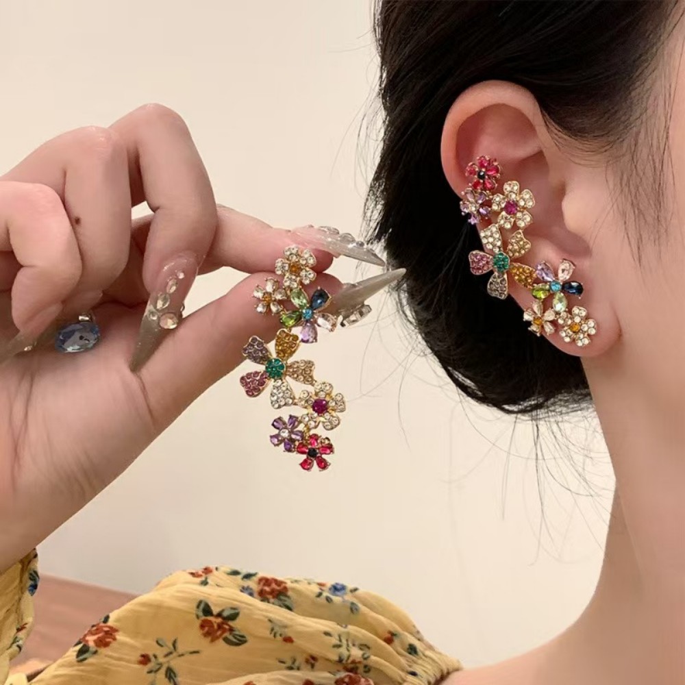 Dopamine Multicolor Flower Ear – Cluster Stud Ear Bewertung und Preis