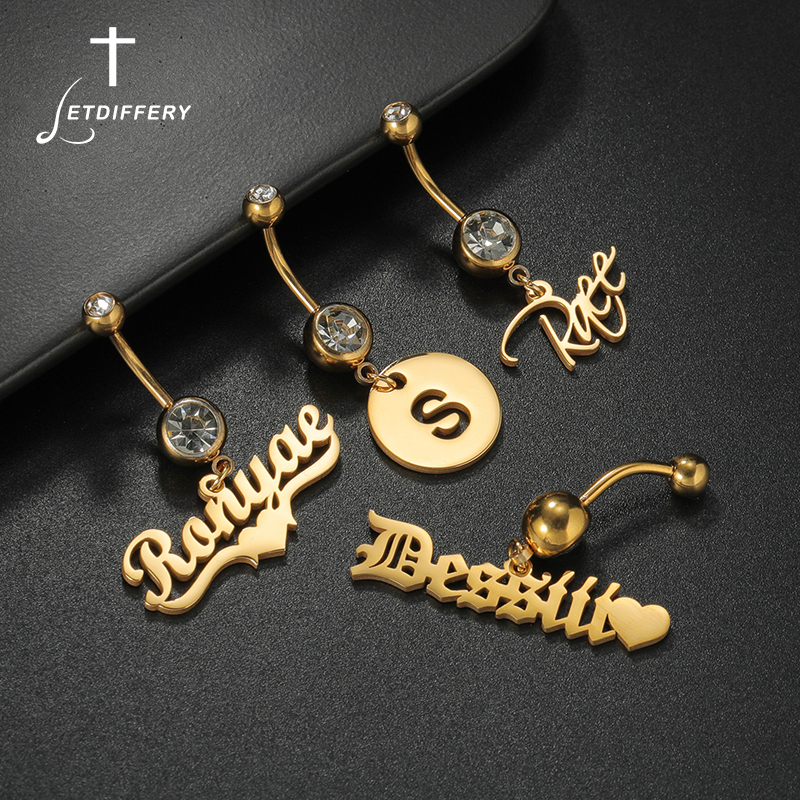 Letdiffery Custom Name Belly B – Body Jewelry Names Bewertung und Preis
