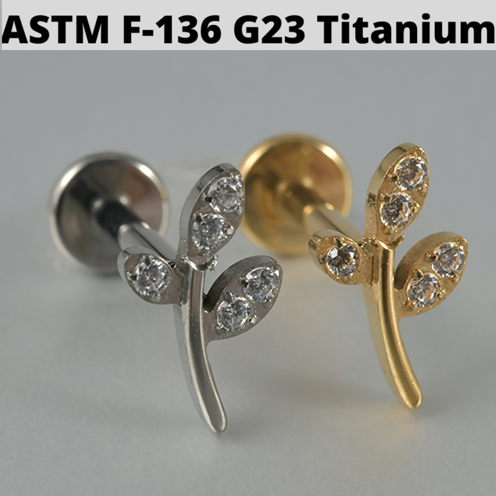 1PC Zircon&Opal G23 Solid Tita – Cluster Stud Ear Bewertung und Preis