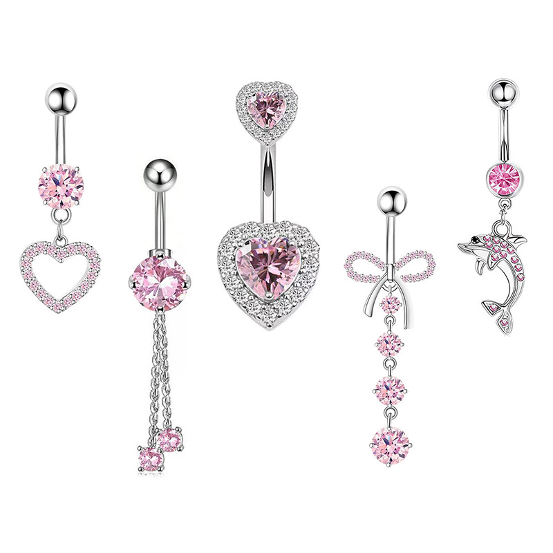 1PCS Pink Crown Belly Button R – Body Jewelry And Piercing Bewertung und Preis