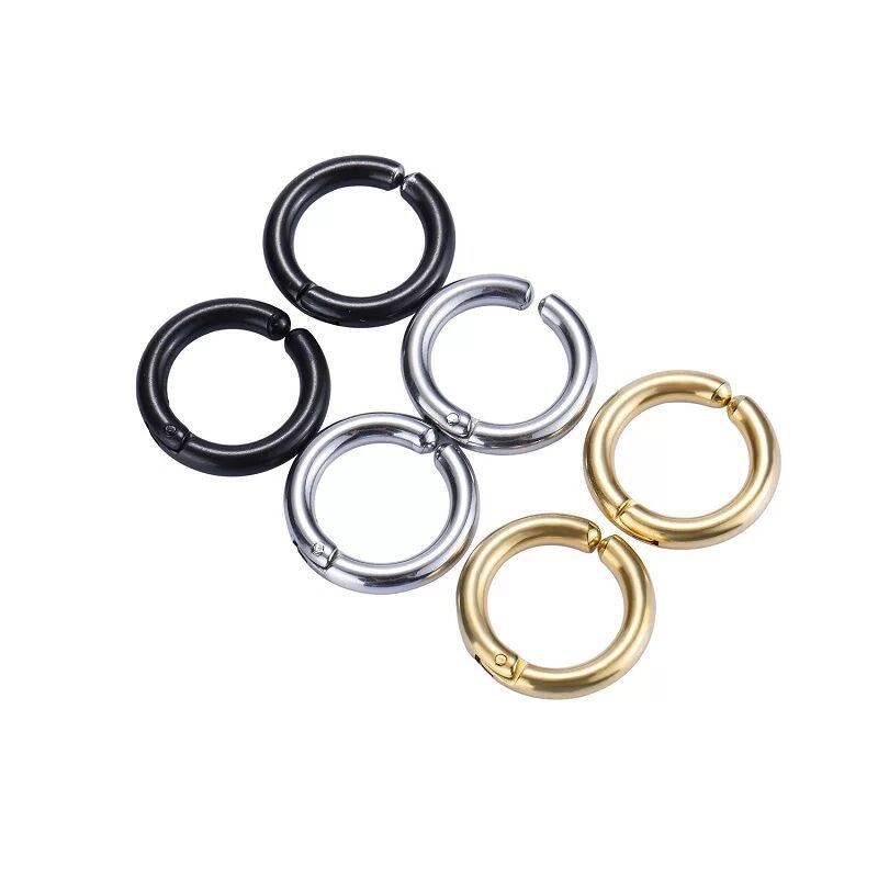 2/6Pcs Fake Huggie Hoop Earrin – Body Jewelry And Piercing Bewertung und Preis