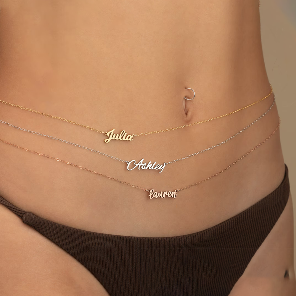 Haiyufly Custom Name Waist Cha – Body Jewelry Names Bewertung und Preis