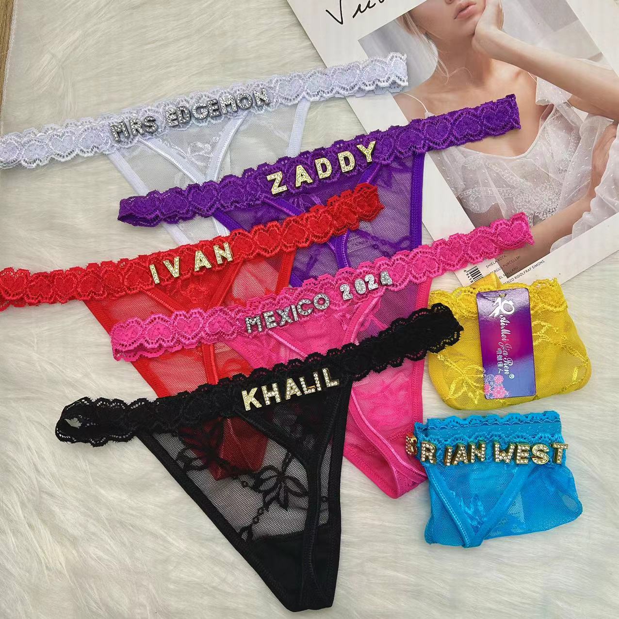 Custom Thongs with Name for Bo – Body Jewelry Names Bewertung und Preis