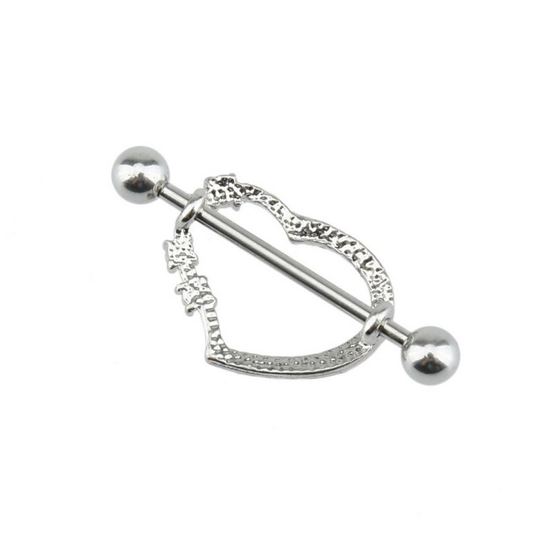 1Pair Nipple Ring Heart Gem Da – Body Jewelry Nipple Chain Bewertung und Preis