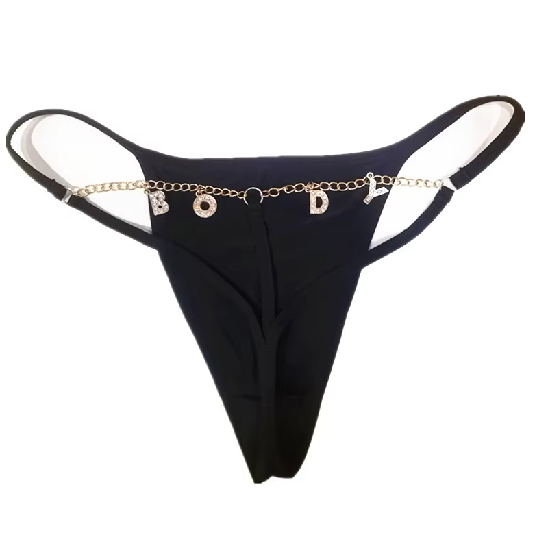 Custom Chain Thong with Name G – Body Jewelry Names Bewertung und Preis