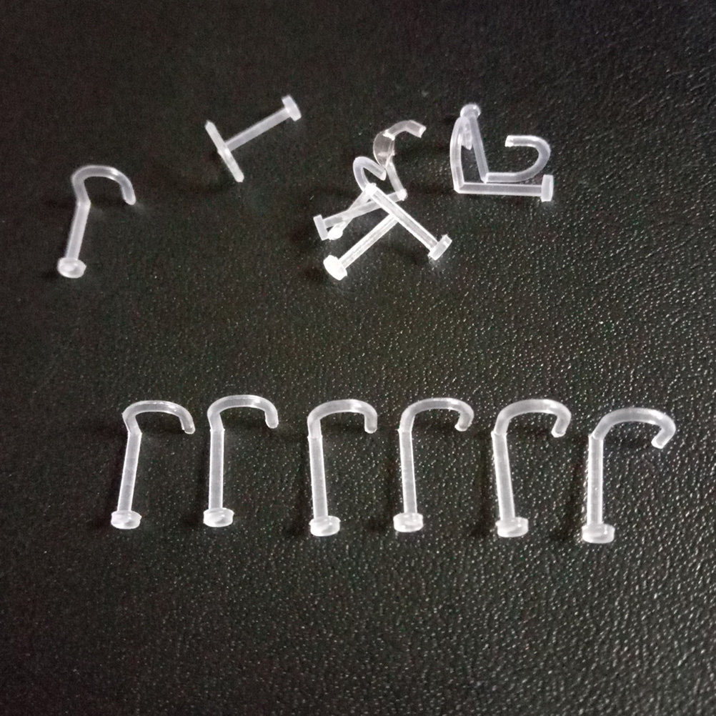 60Pcs Clear Acrylic Nose Ring  – Body Jewelry Ideas Bewertung und Preis