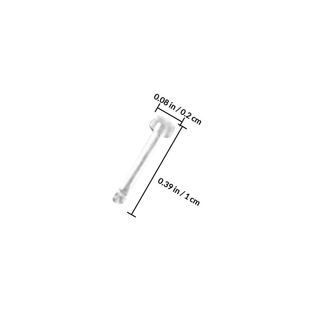 60Pcs Clear Acrylic Nose Ring  – Body Jewelry Ideas Bewertung und Preis