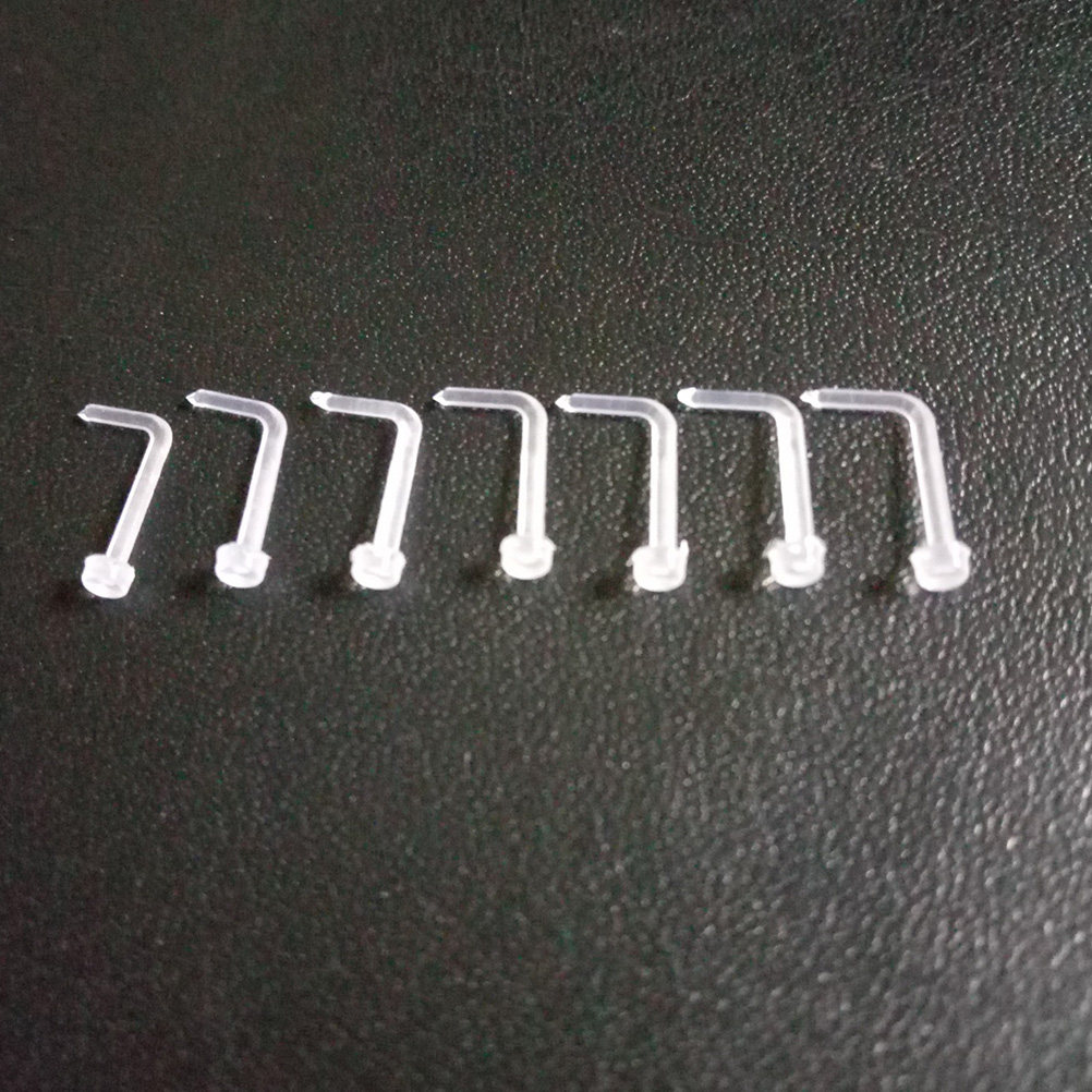 60Pcs Clear Acrylic Nose Ring  – Body Jewelry Ideas Bewertung und Preis