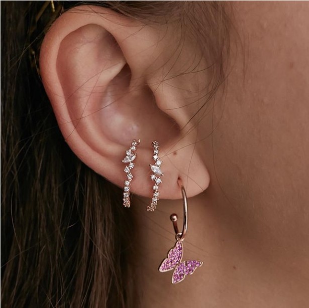 sparking bling cz cluster stud – Cluster Stud Ear Bewertung und Preis