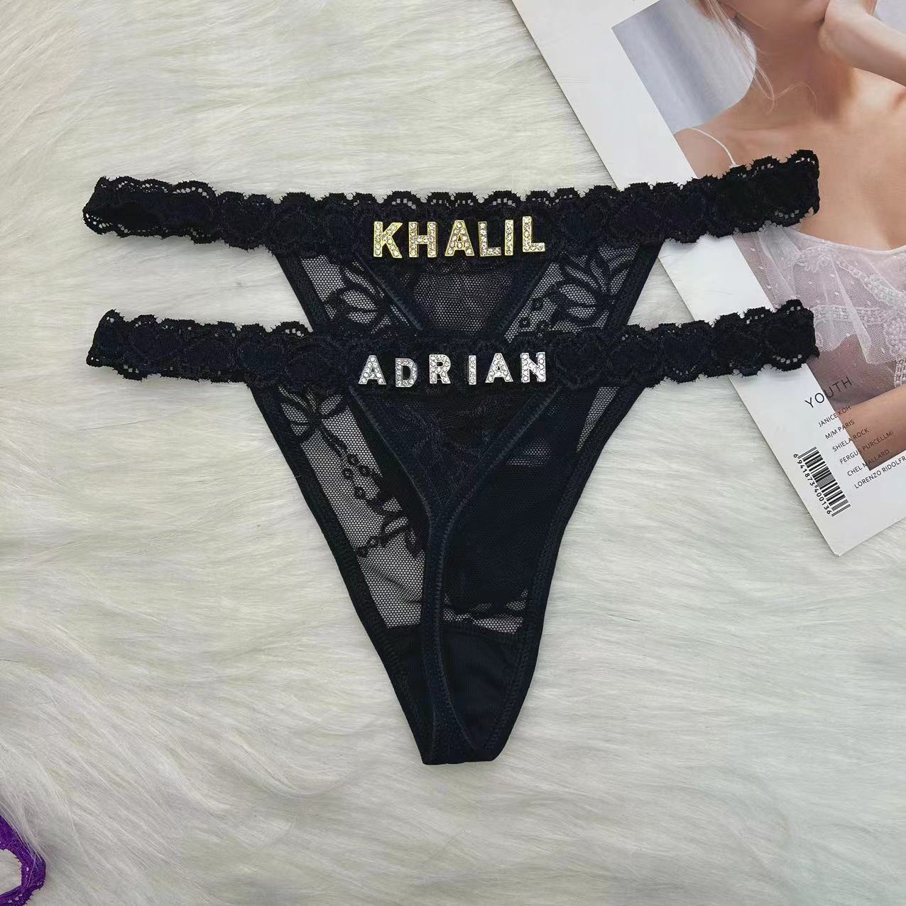 Custom Name Thong Panties with – Body Jewelry Names Bewertung und Preis