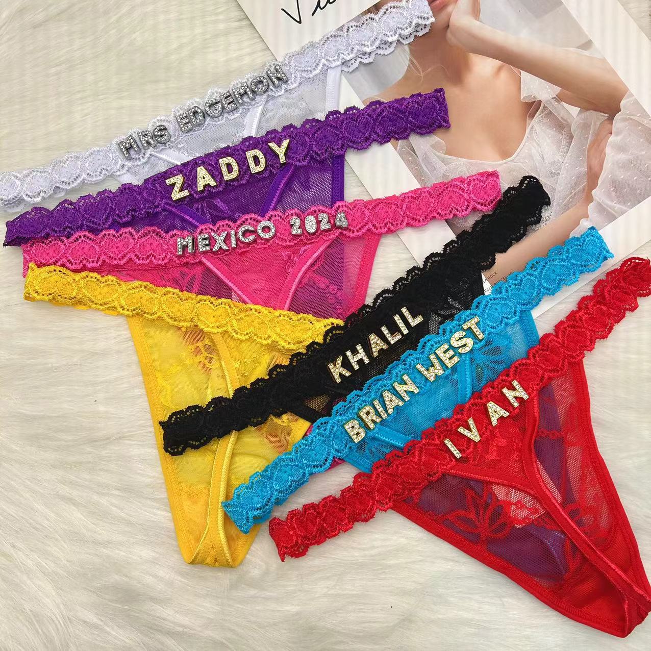 Custom Name Thong Panties with – Body Jewelry Names Bewertung und Preis