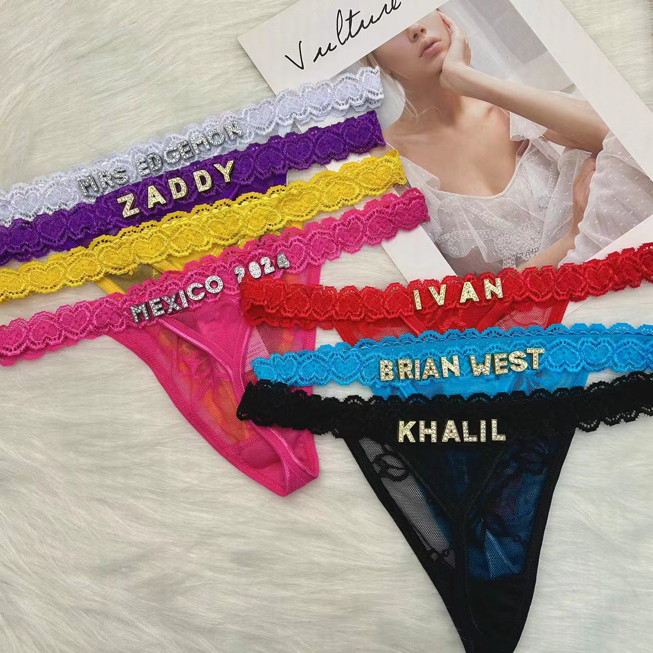 Custom Name Thong Panties with – Body Jewelry Names Bewertung und Preis