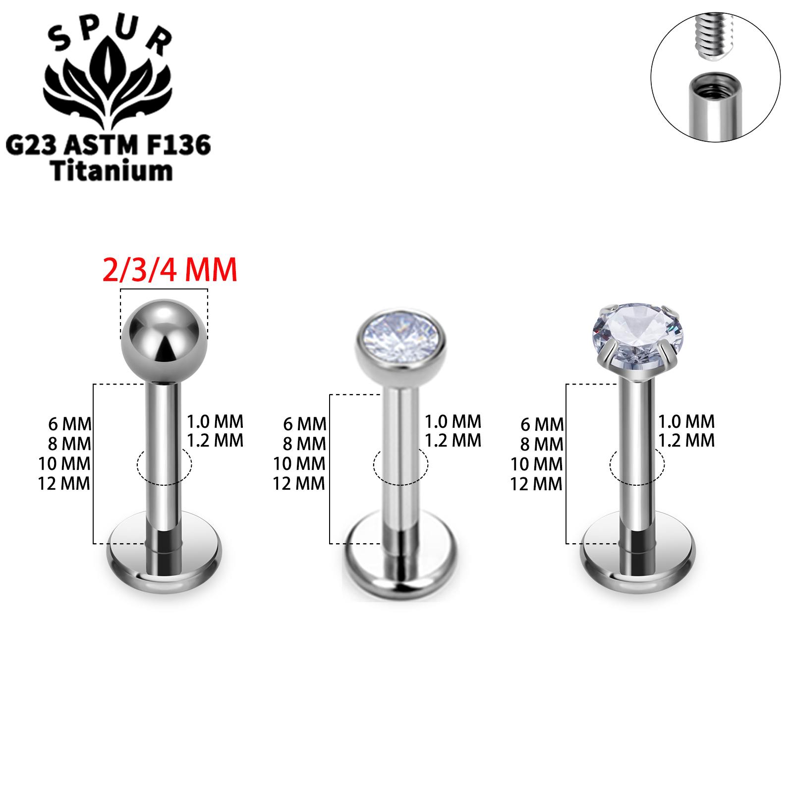 On Sale 10/50pc 16G/18G G23 Ti – Body Jewelry On Sale Bewertung und Preis