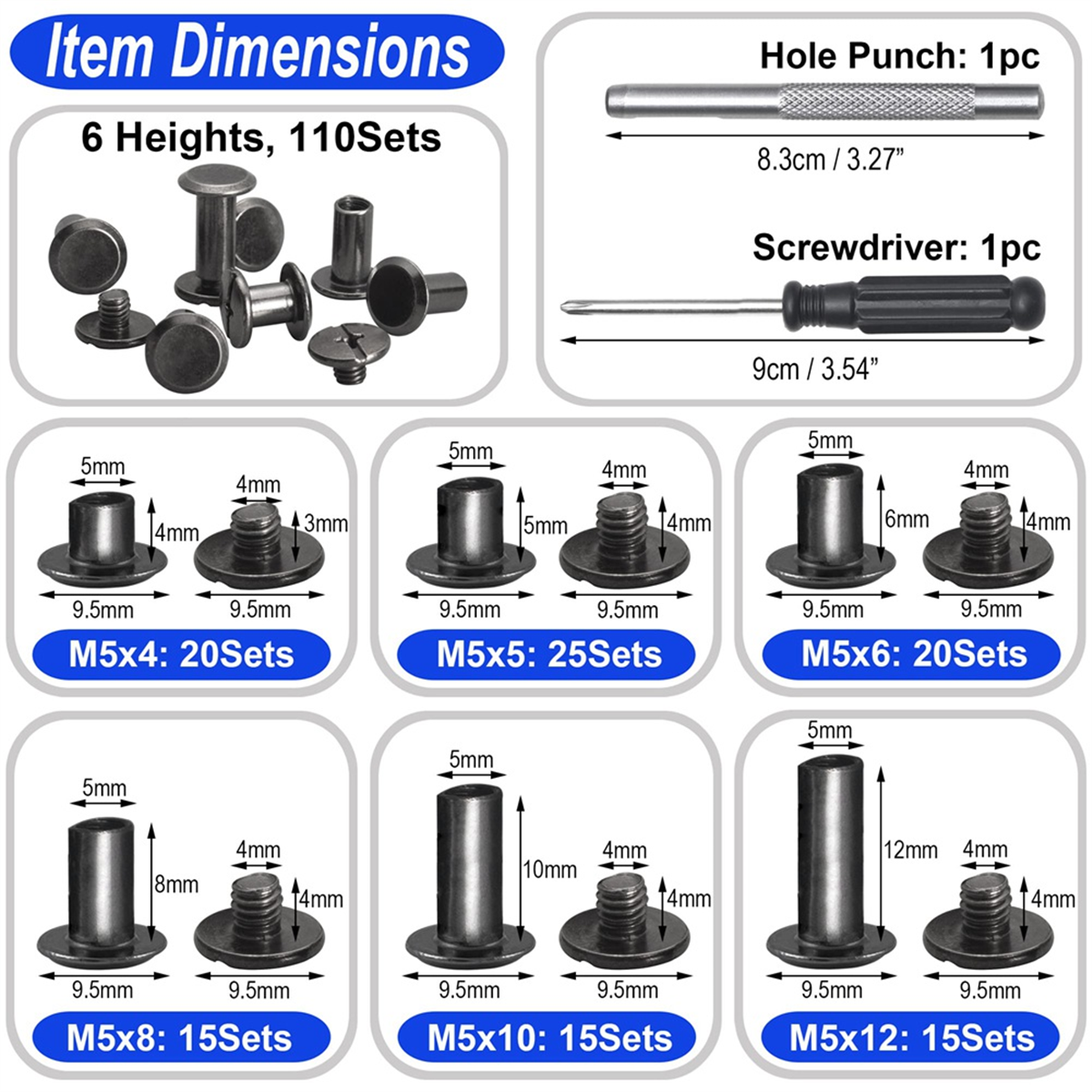 Chicago Screw Leather Rivets A – Body Jewelry Chicago Bewertung und Preis