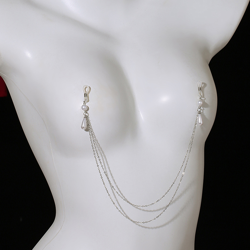 Sexy Metal Pearl Tassel Chest  – Body Jewelry Nipple Chain Bewertung und Preis