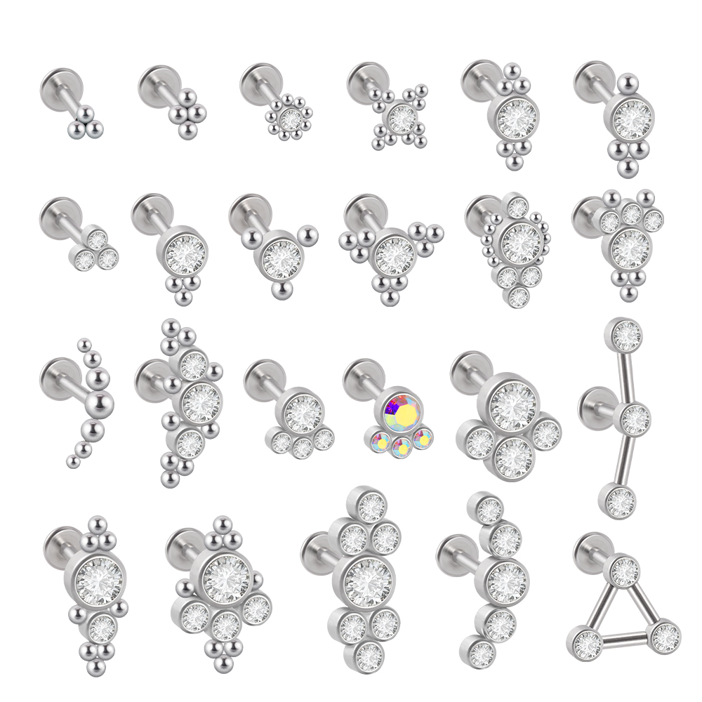 1PC Black Gold Silver Color St – Cluster Stud Ear Bewertung und Preis