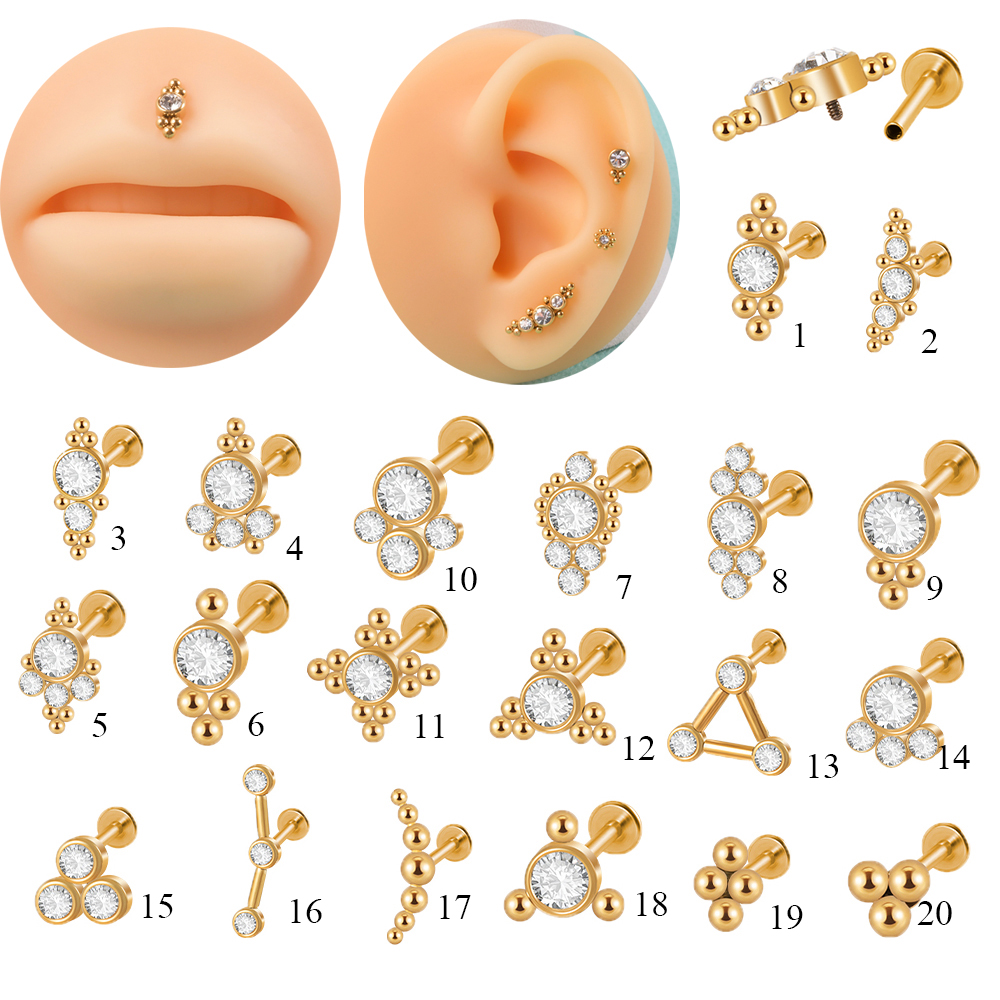 1PC Black Gold Silver Color St – Cluster Stud Ear Bewertung und Preis