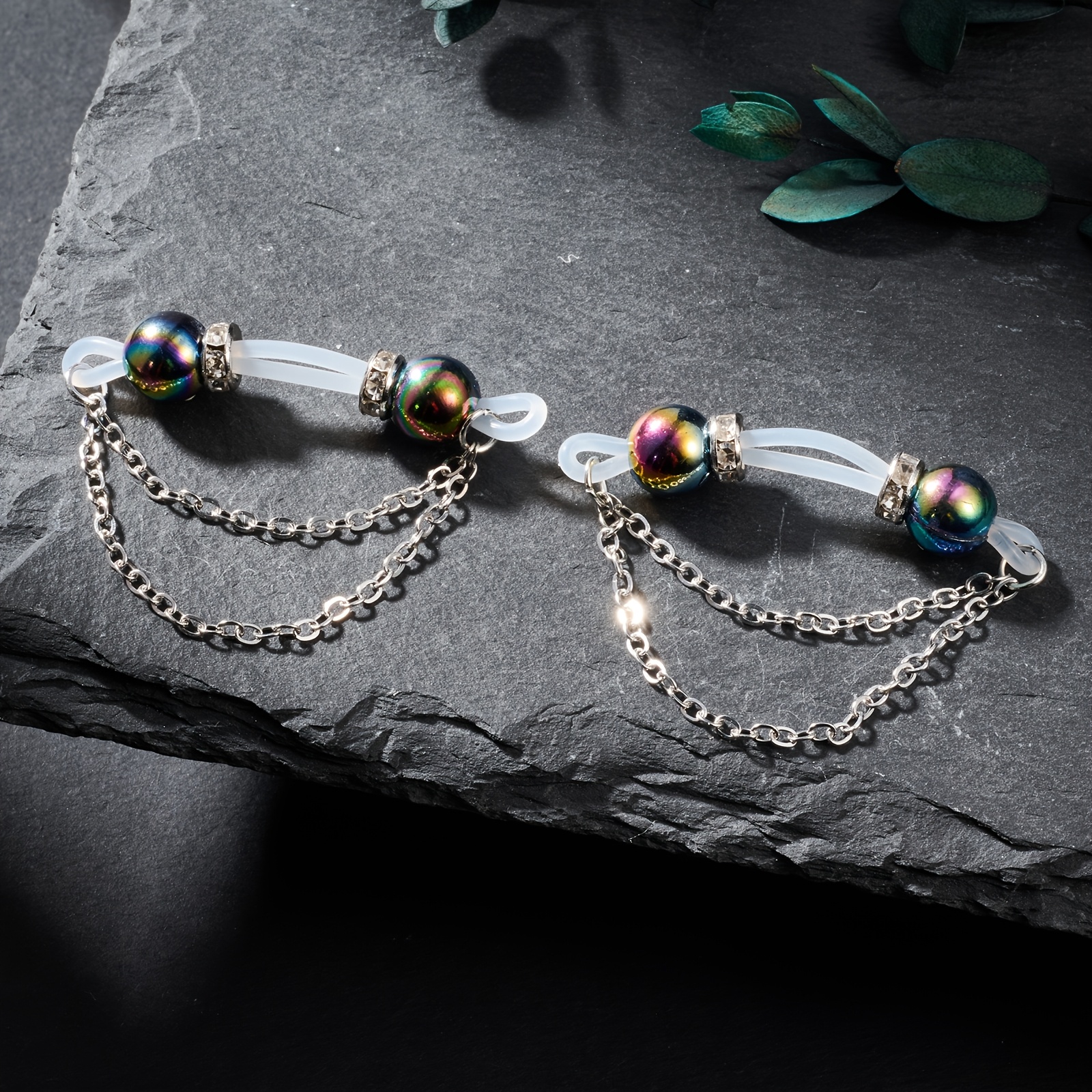 2 Exquisite Sparkling And Colo – Body Jewelry Nipple Chain Bewertung und Preis
