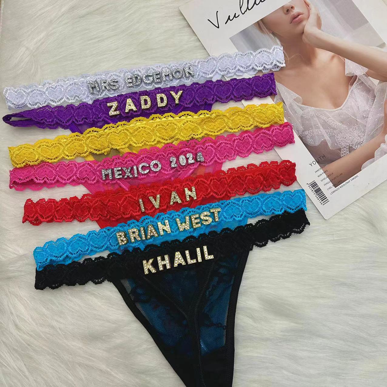Custom Thong Panties with Name – Body Jewelry Names Bewertung und Preis