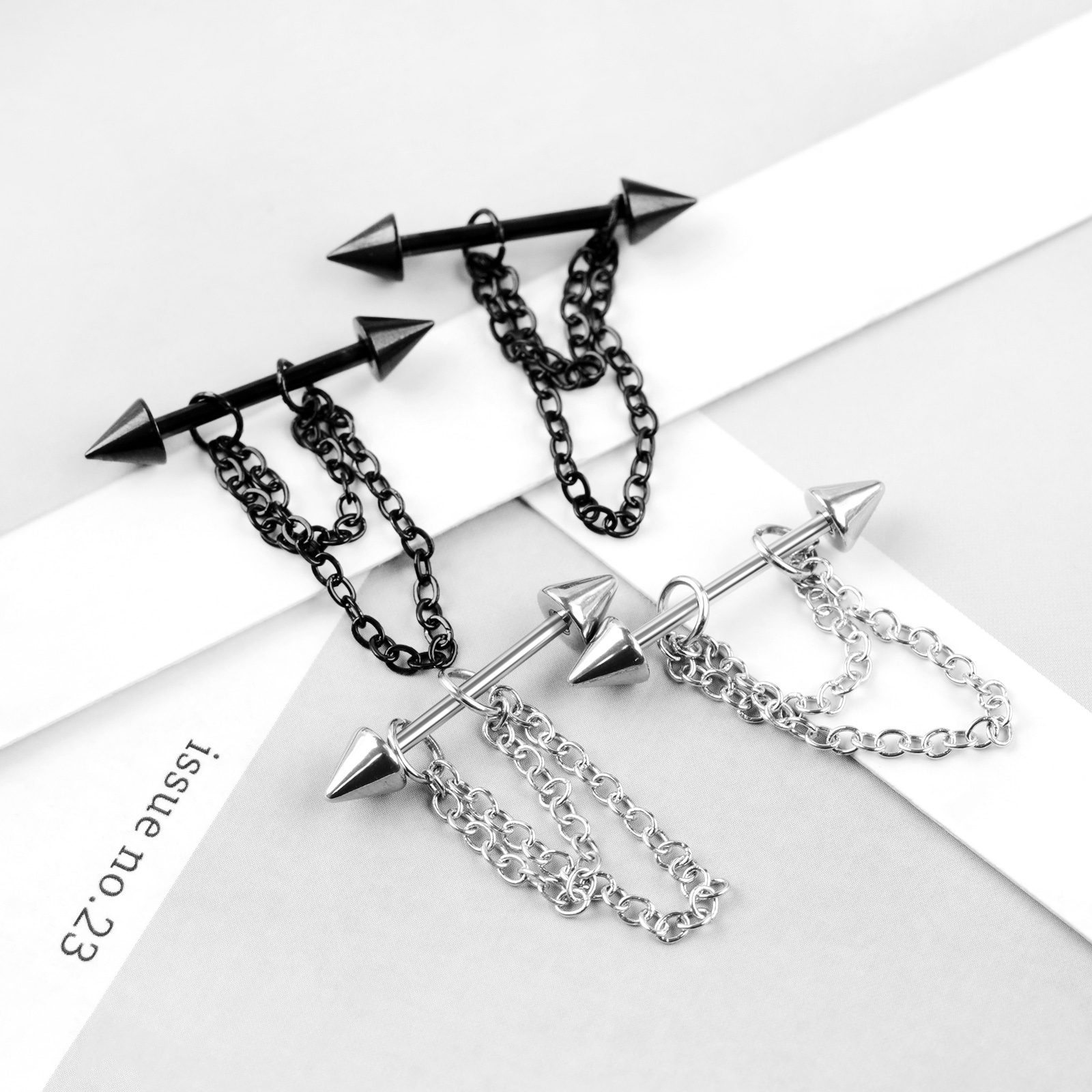 1 Pair Stainless Steel Nipple  – Body Jewelry Nipple Chain Bewertung und Preis