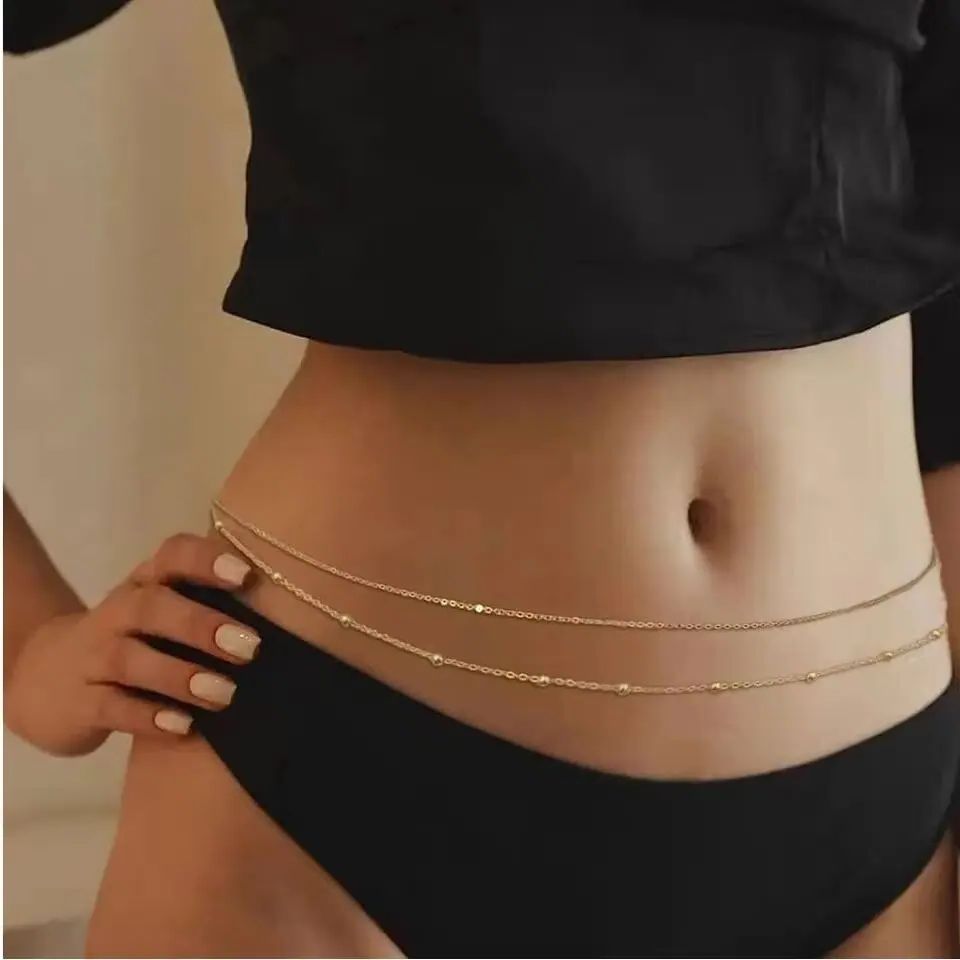 HipHop Double Layers Belly Cha – Body Jewelry Usa Bewertung und Preis