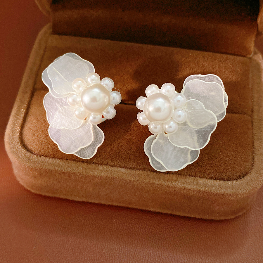 Layered Star-shaped Shell Stud – Cluster Stud Ear Bewertung und Preis