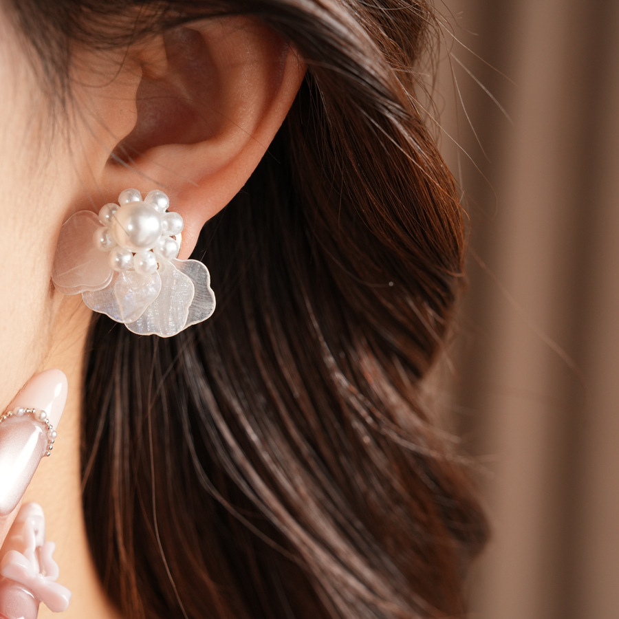 Layered Star-shaped Shell Stud – Cluster Stud Ear Bewertung und Preis