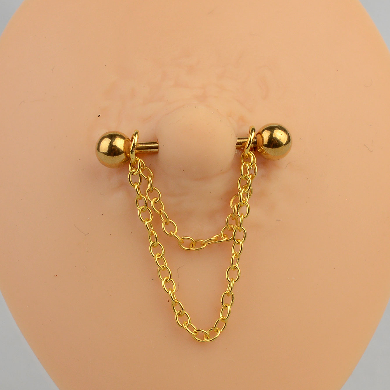 14G Black Punk Nipple Piercing – Body Jewelry Nipple Chain Bewertung und Preis