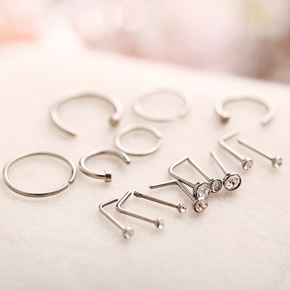 22Pcs Fashion Nose Ring Set St – Body Jewelry Ideas Bewertung und Preis
