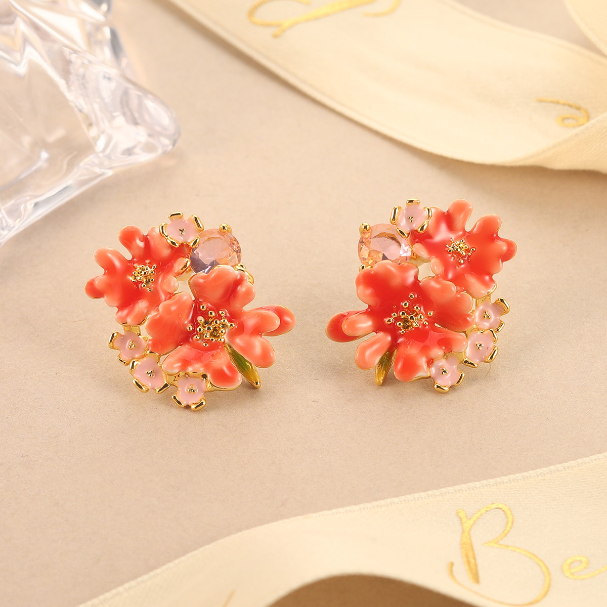 Colorful Enamel Floral Stud Ea – Cluster Stud Ear Bewertung und Preis