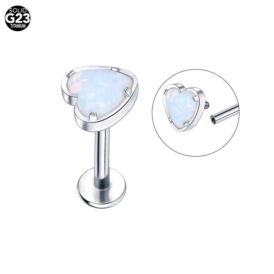 1PC Titanium 16G CZ Gem Labret – Cluster Stud Ear Bewertung und Preis