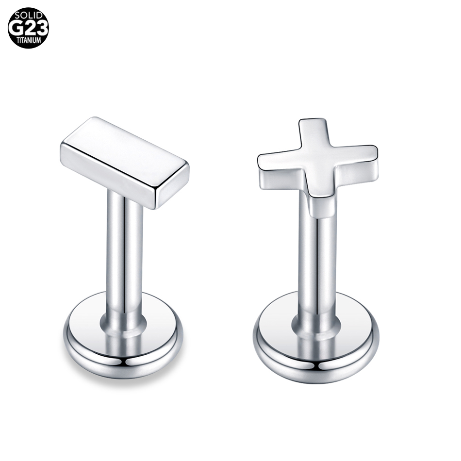 1PC Titanium 16G CZ Gem Labret – Cluster Stud Ear Bewertung und Preis