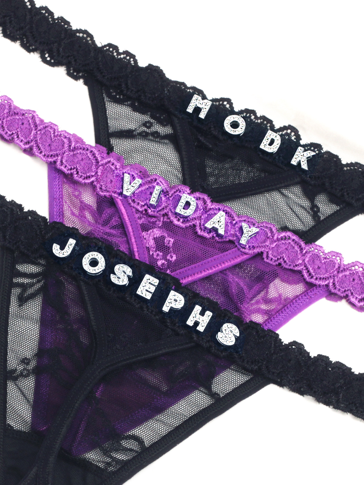 Customize Thongs Crystal Name  – Body Jewelry Names Bewertung und Preis